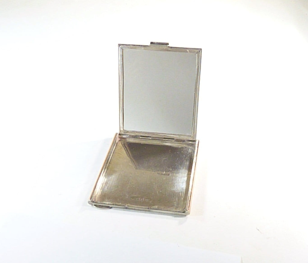Harrods Ltd cased silver compact mirror