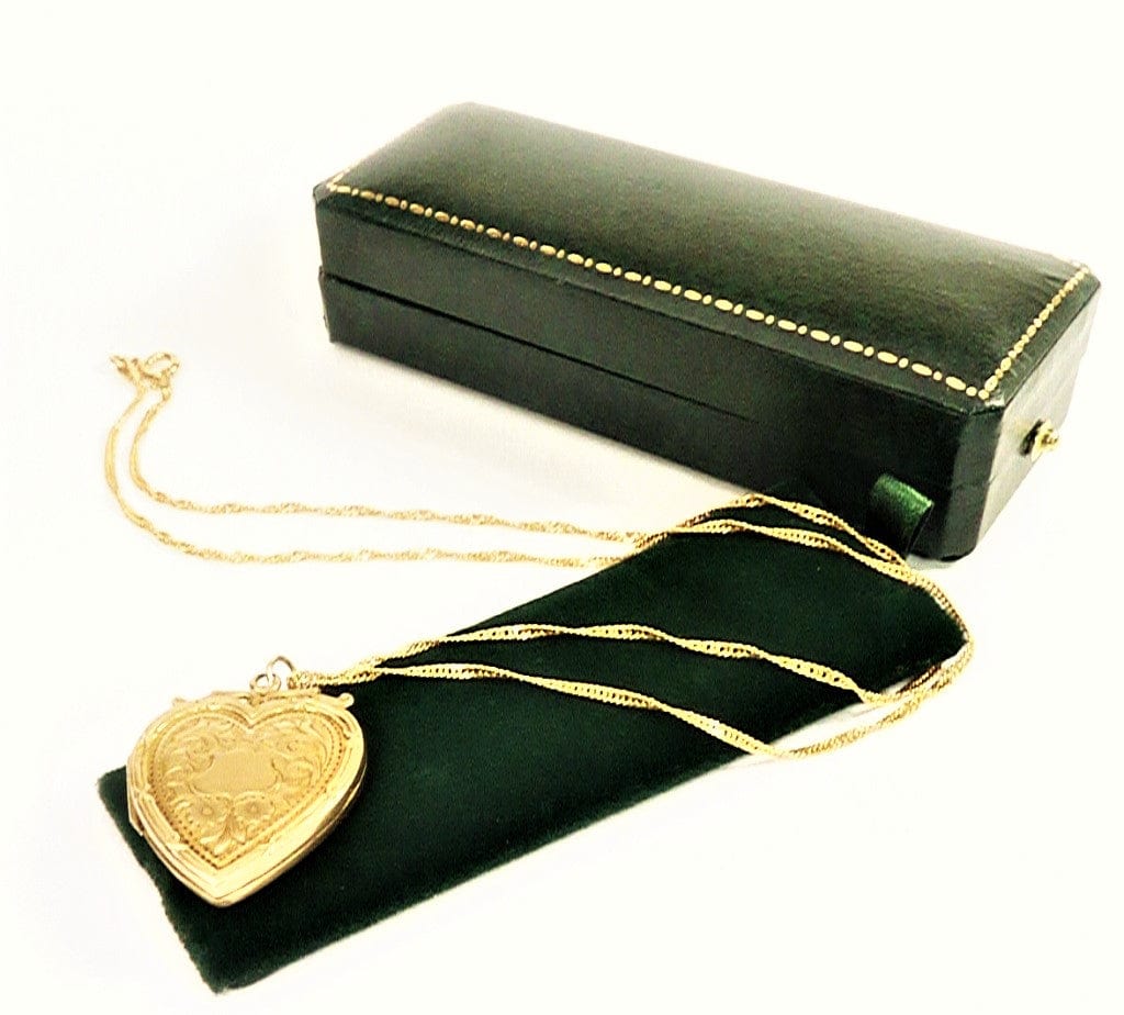 Heart Shaped Antique Solid Gold Locket