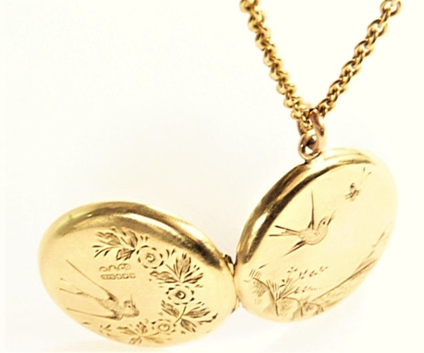 High Quality Fully Hallmarked Gold Locket Necklace