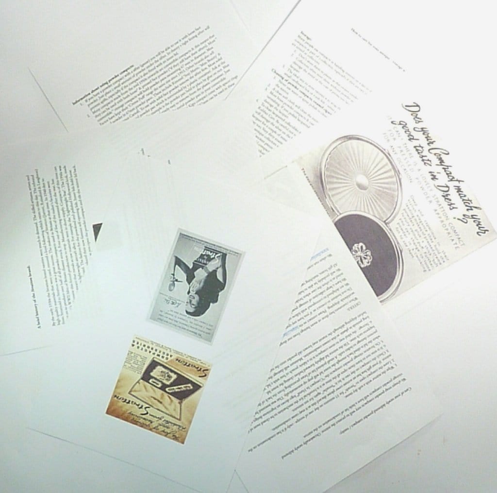 Historical Information Pack About Stratton Compact Mirrors