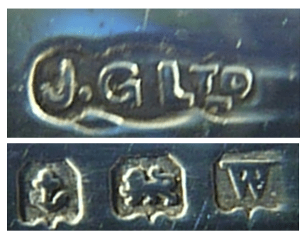 J Gloster Ltd Silver Handbag Mirror