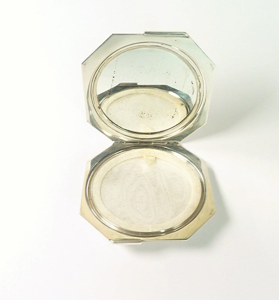 Loose Foundation Sterling Silver Compact Mirror