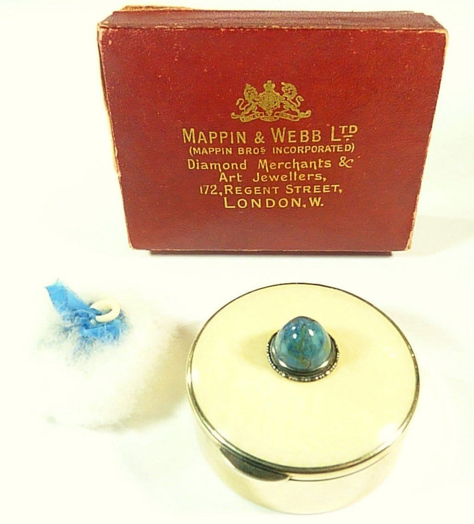 Mappin & Webb Guilloche Enamel Powder Bowl
