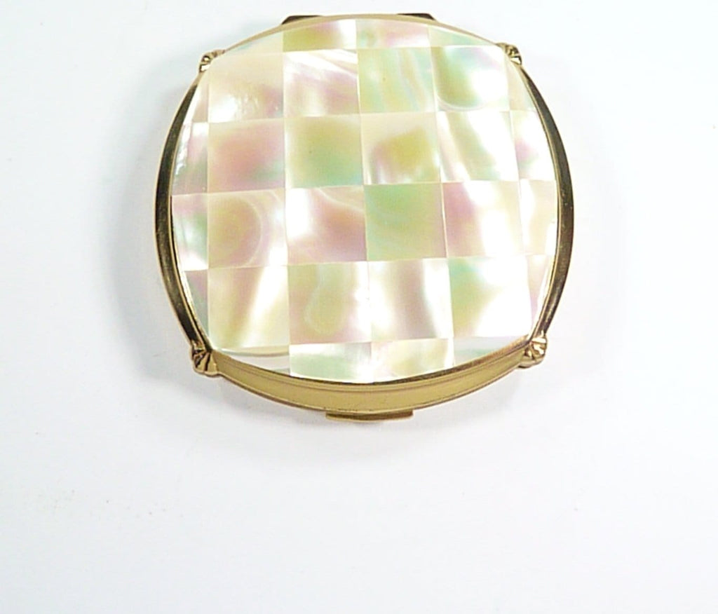 Mother Of Pearl Vintage Stratton Compact Mirror