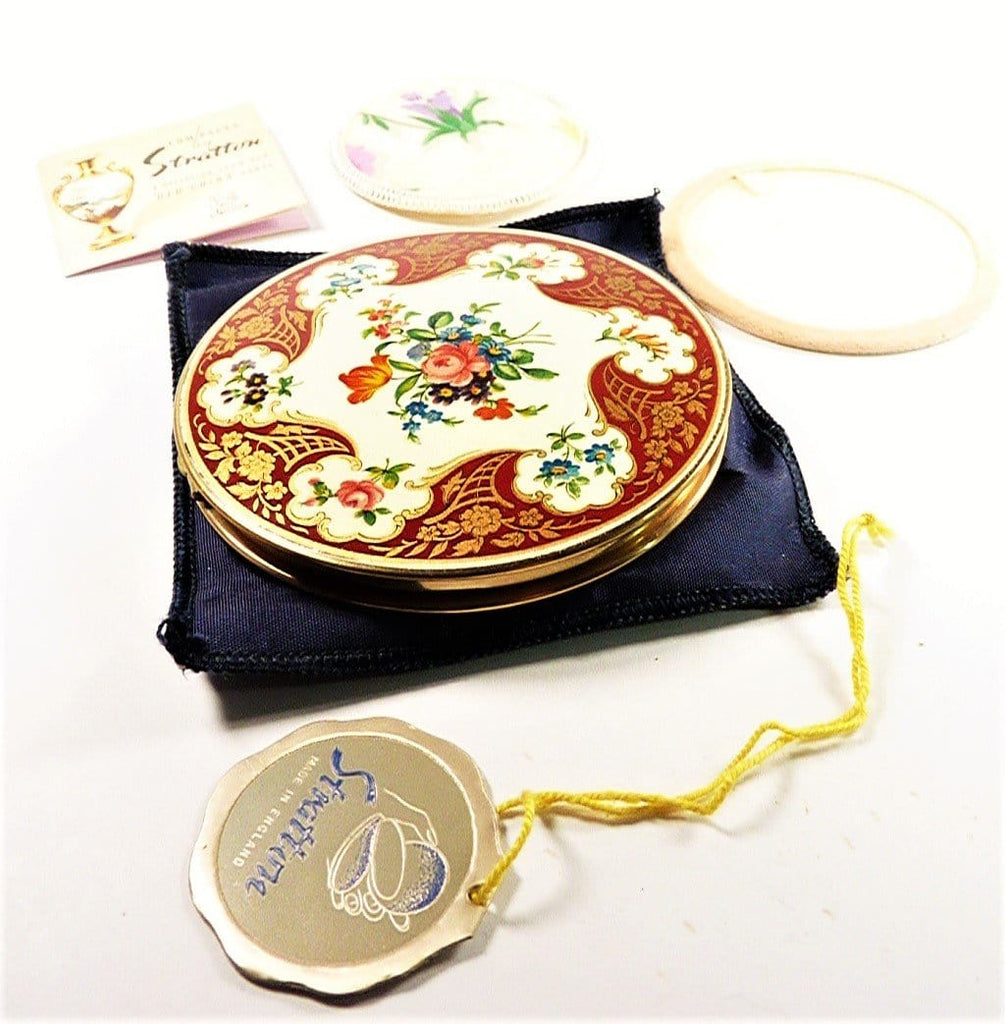 Old China Line Stratton Compact Mirror