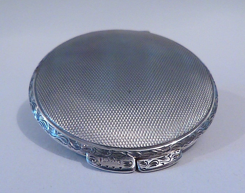 Antique silver gifts for her solid silver compact mirrors for sale powder mirror compacts 1930s vanities rare - The Vintage Compact Shop