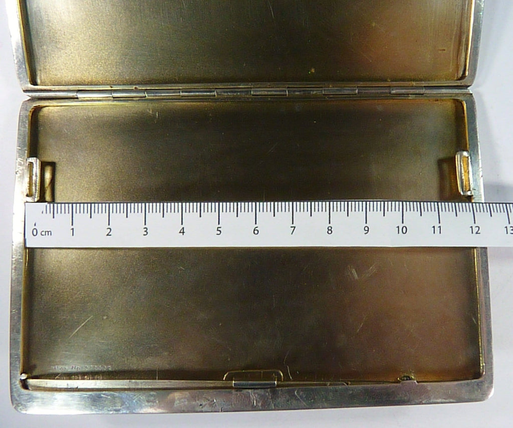 Large Antique Silver Cigarette Case