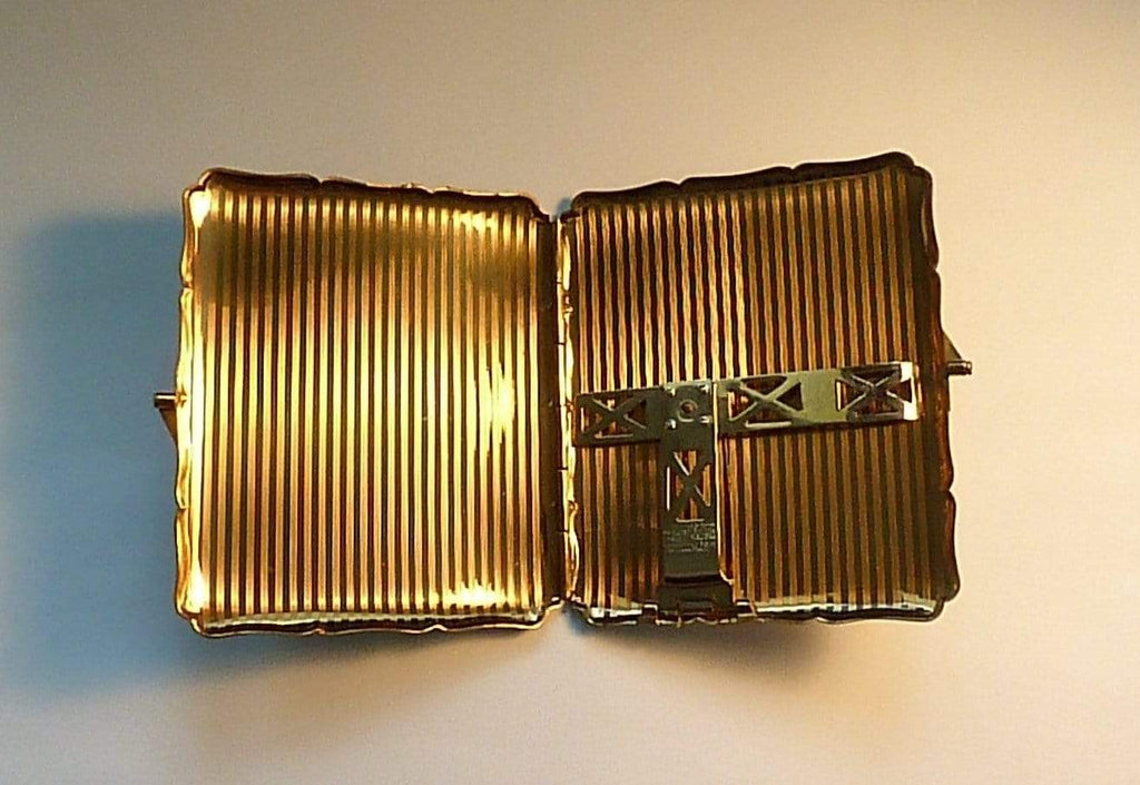 Stratton cigarette cases bird series 1950s enamel card cases - The Vintage Compact Shop