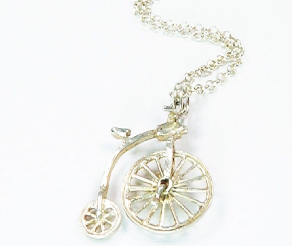 Penny Farthing Pendant Necklace
