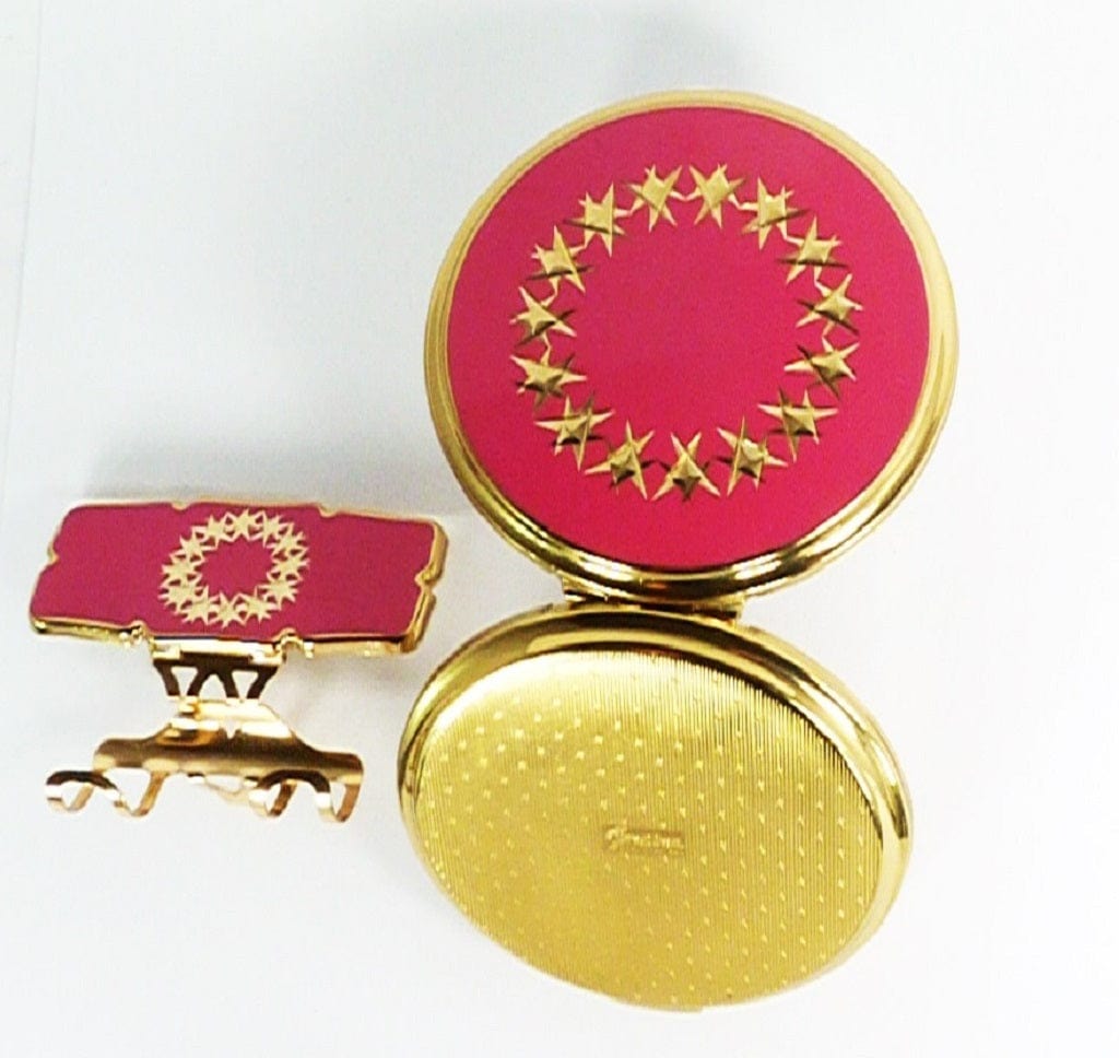 Pink And Gold Vanity Set