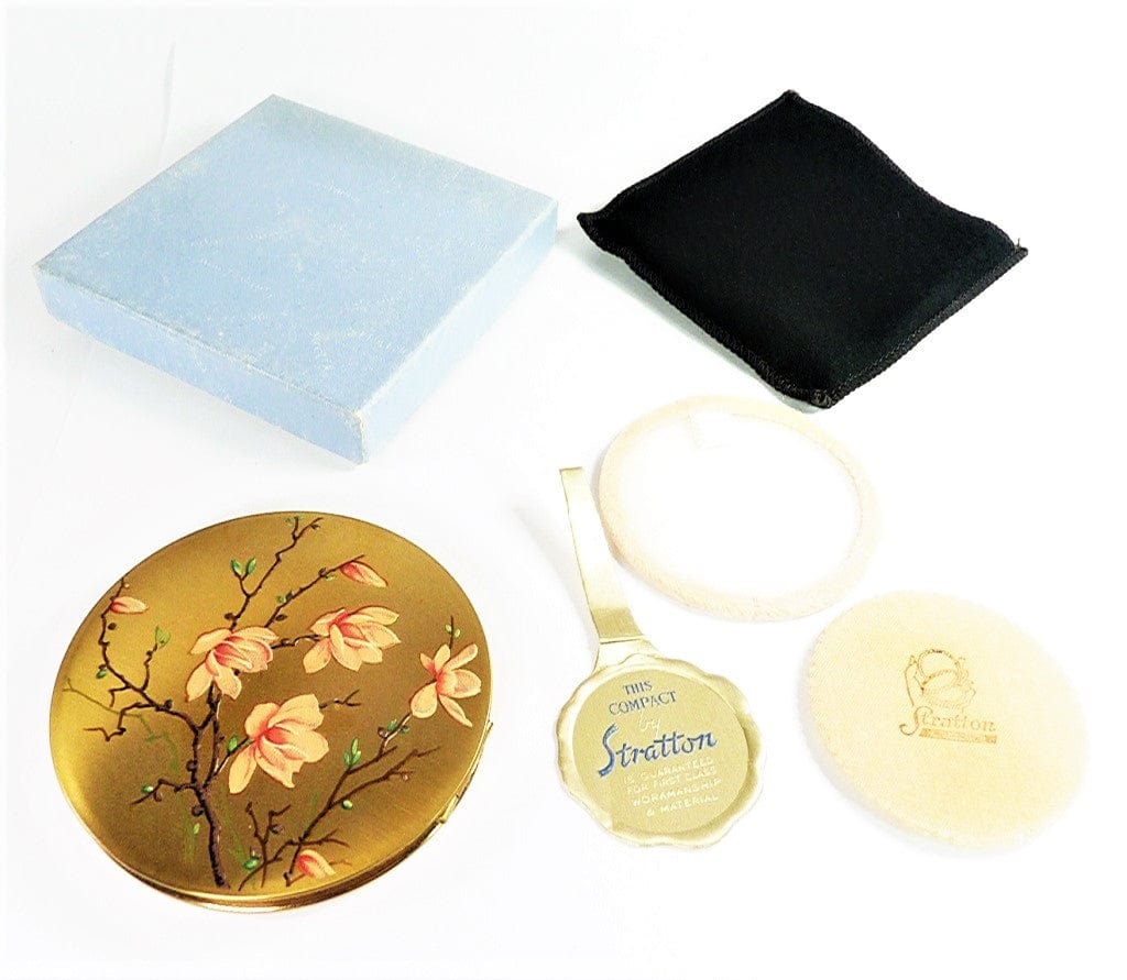 Pink Gold Stratton Makeup Compact