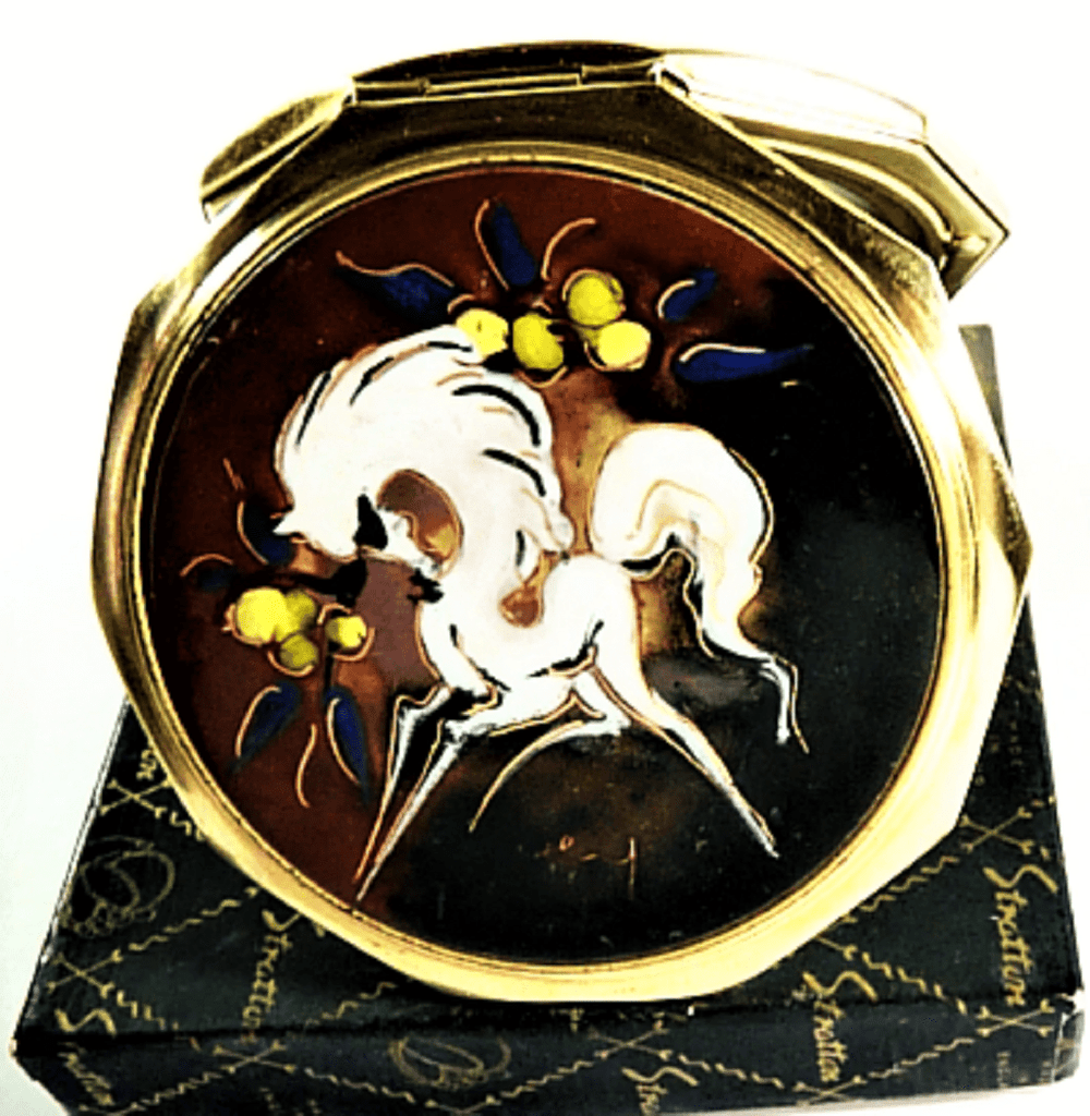 Equestrian Themed Stratton Vintage Compact Mirror
