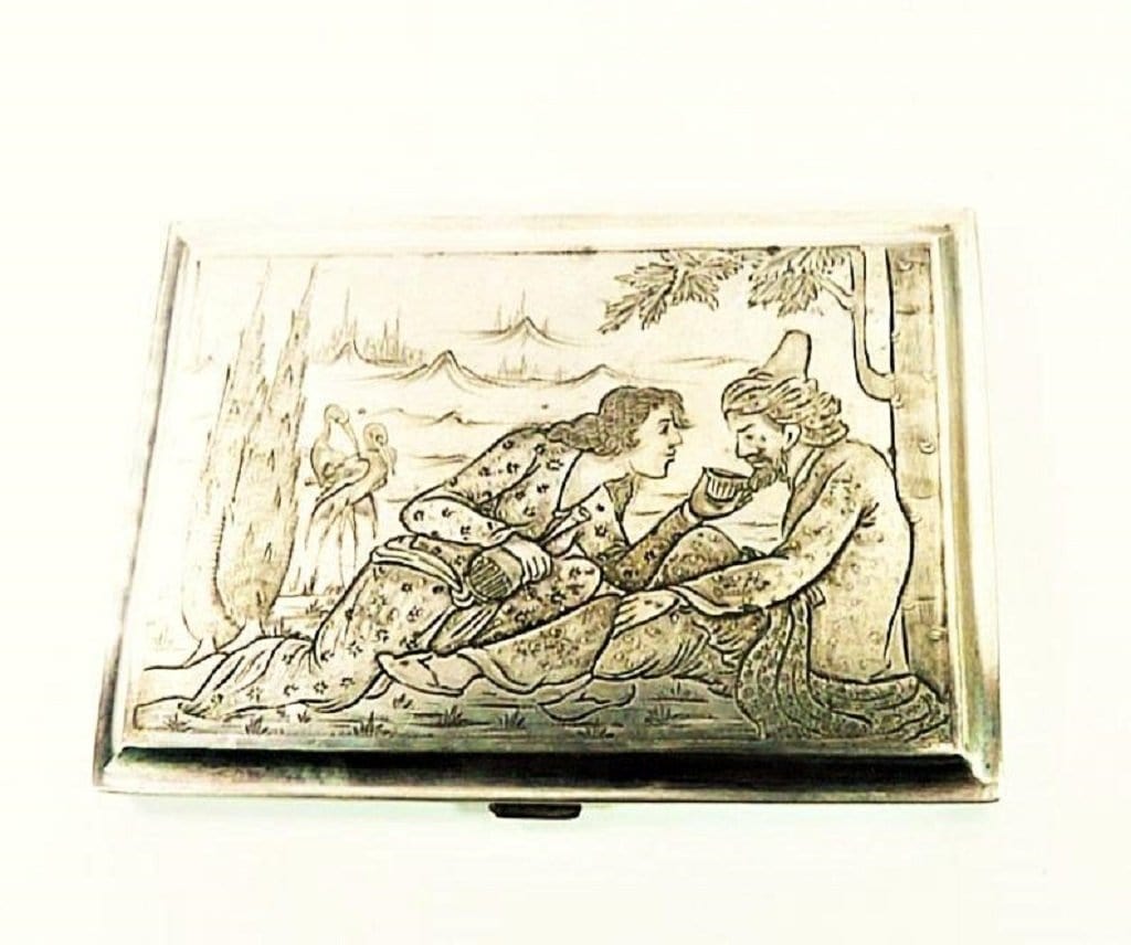 Rare Antique Silver Card Case