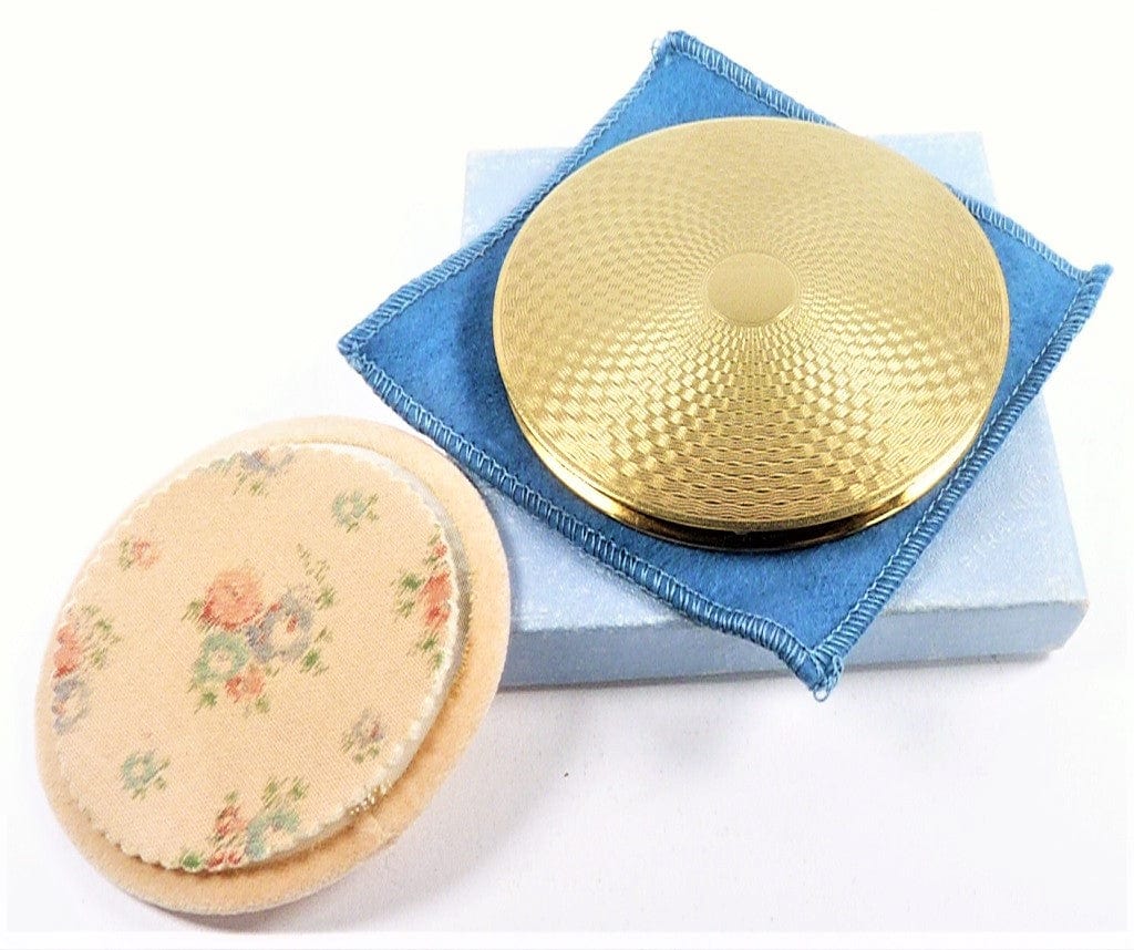 1950s Refillable Loose Foundation Compact Mirror