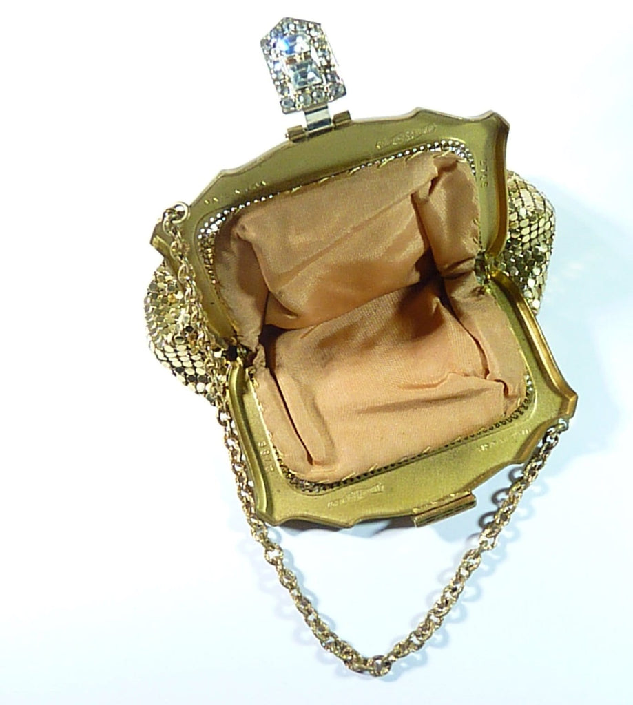Rhinestone set vintage Whiting & Davis purse