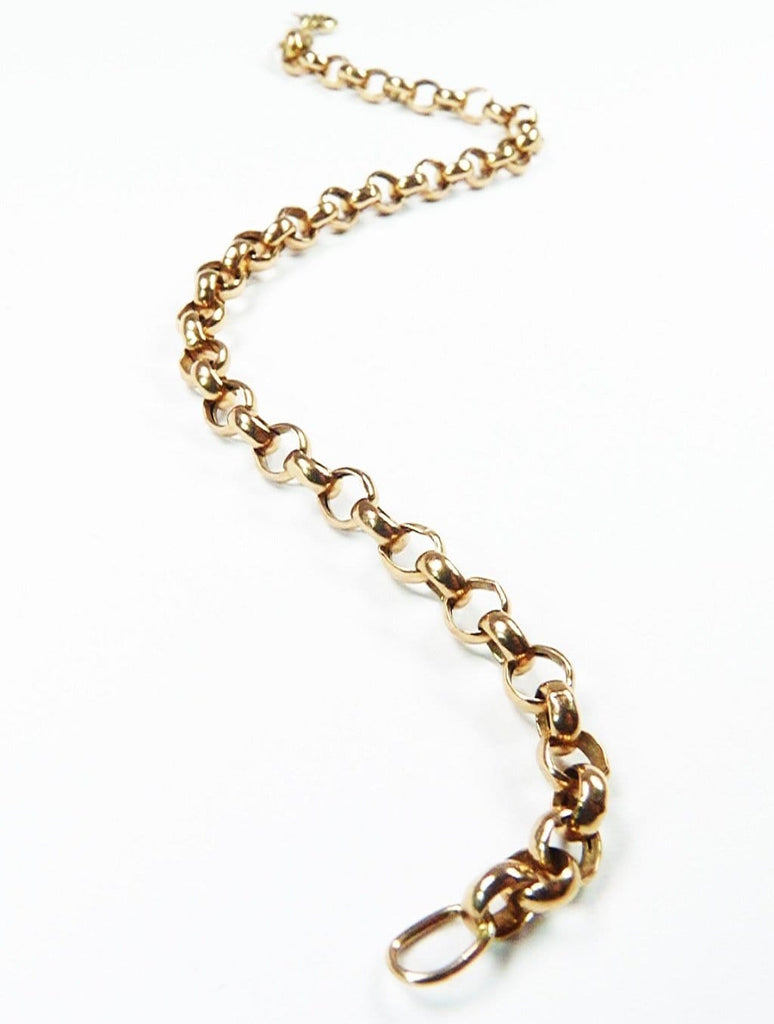 Rose Gold Belcher Curb Bracelet