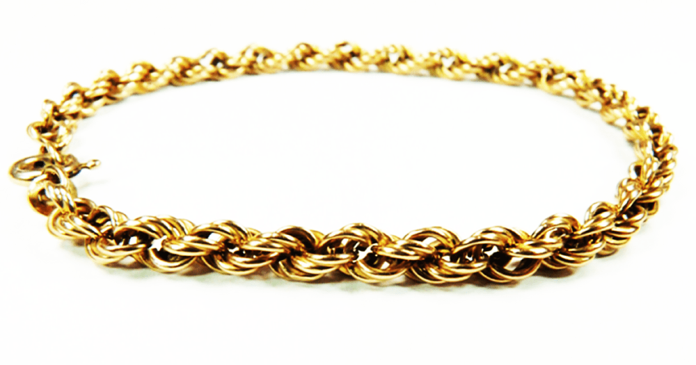 Rose Gold Twisted Rope Bracelet