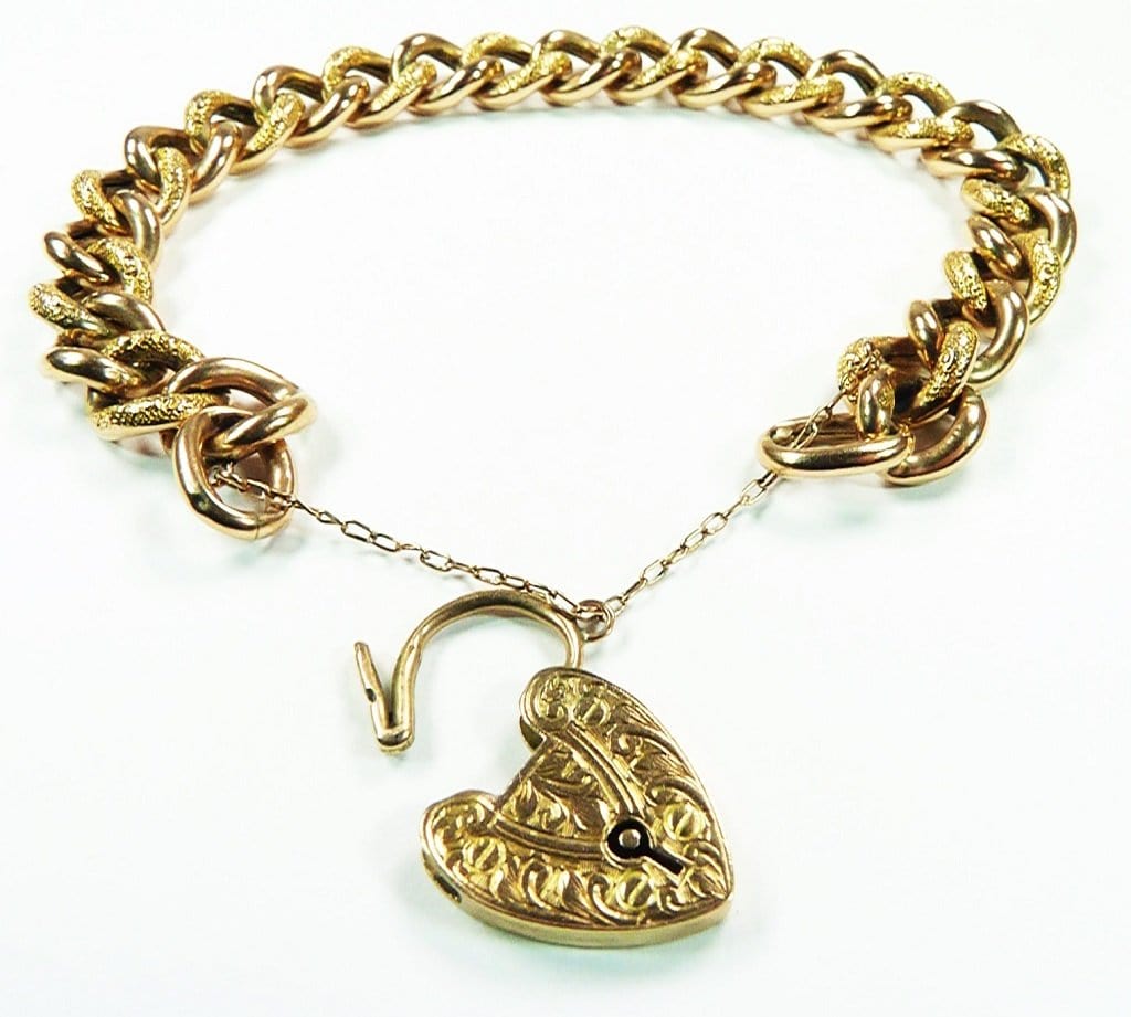 VICTORIAN ROSE GOLD HEART BRACELET – Heirloom Jewelers