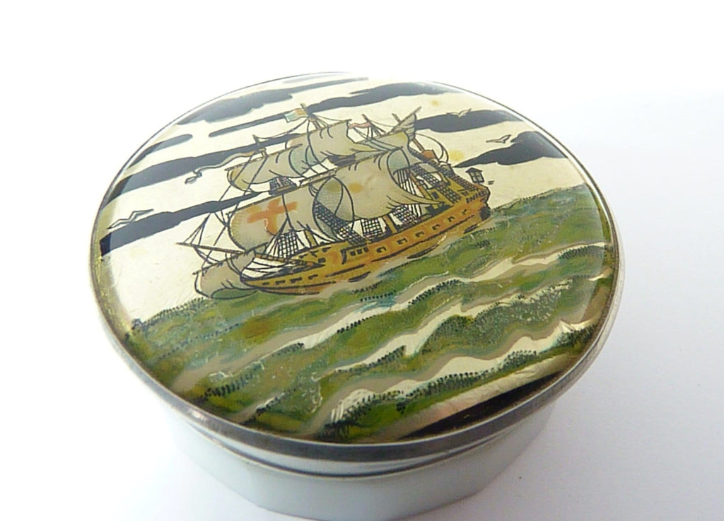 Ship Themed Antique Dressing Table Accessories
