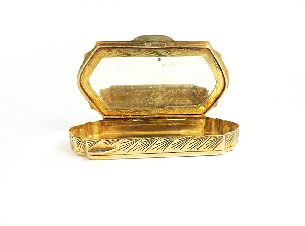 Silver Gilt Enamelled Antique Box