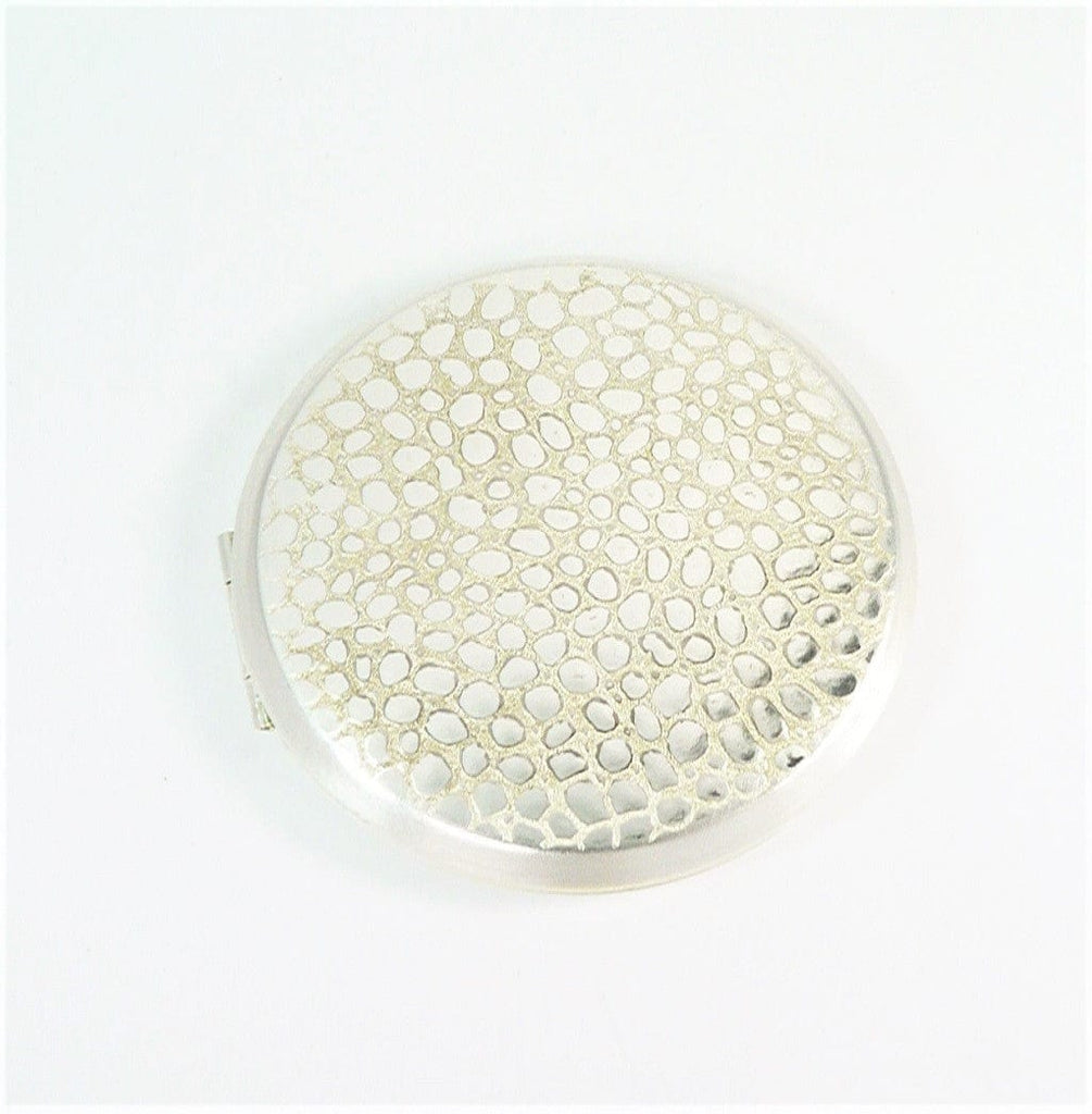Silver Plated Makeup Compact