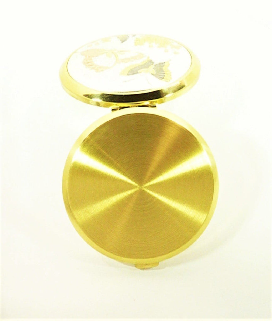 Silver And Gold Plated Makeup Compact