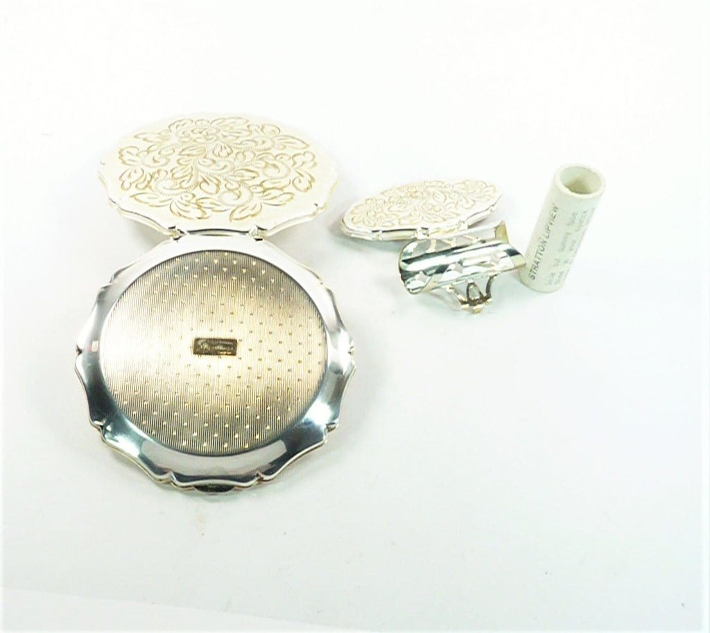 Silver Plated Queen Compact Mirror