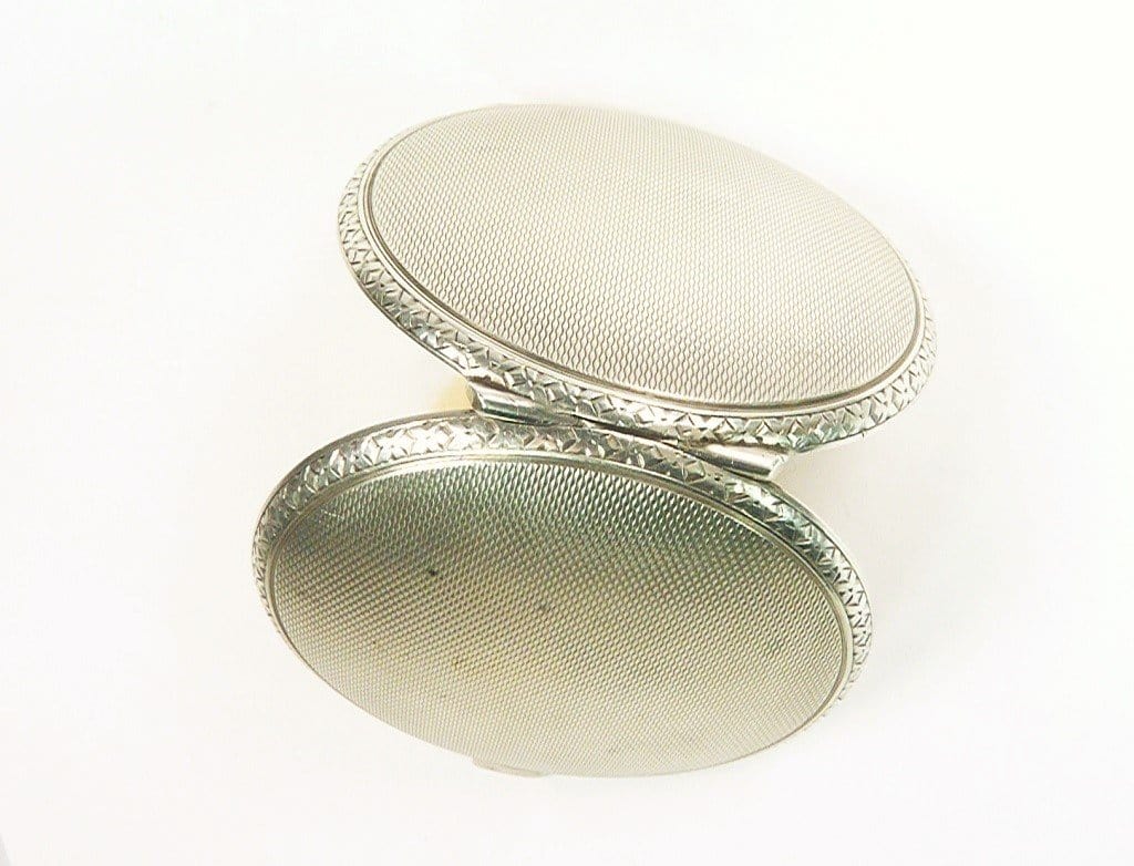 Small Sterling Silver Loose Powder Compact