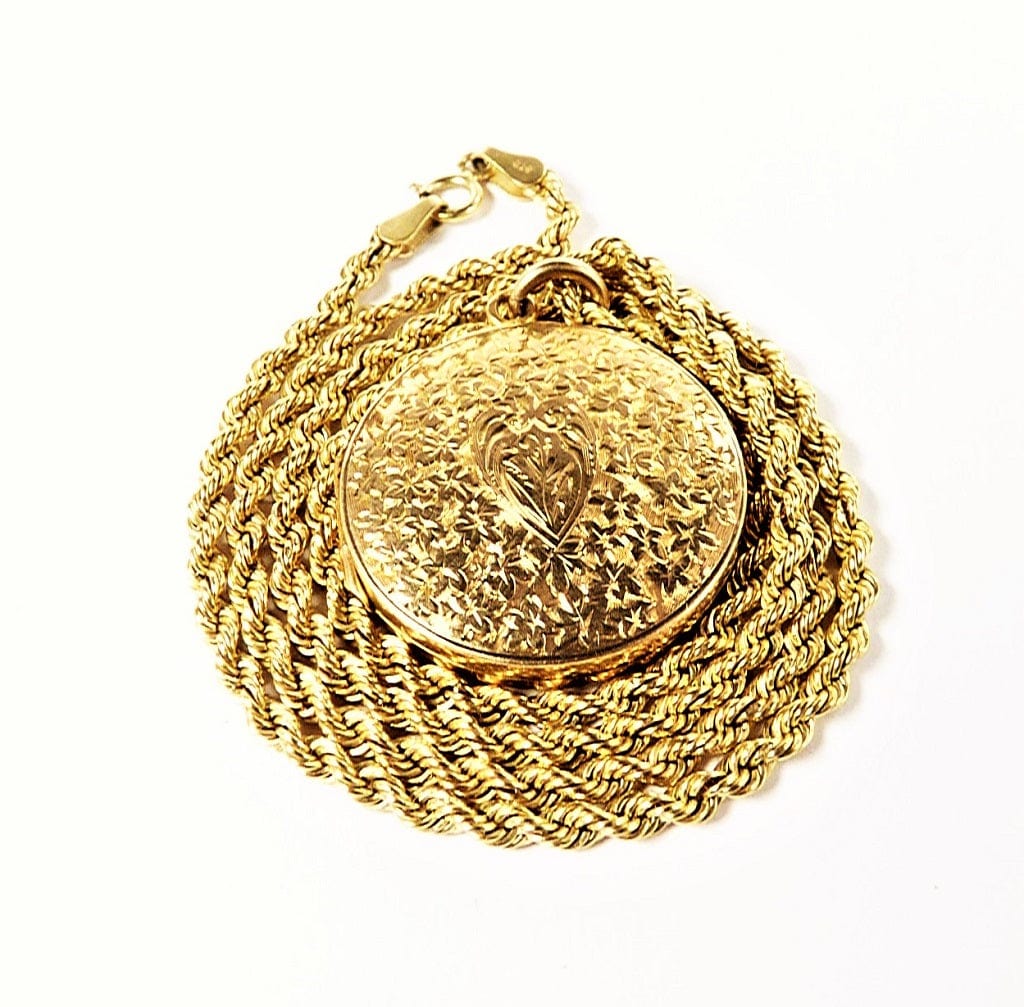 Solid Gold 375 Fully Hallmarked Locket Necklace