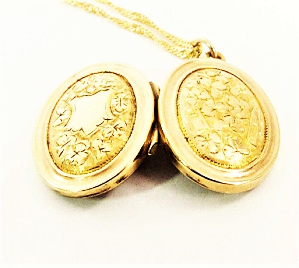 Solid Gold Mourning Locket