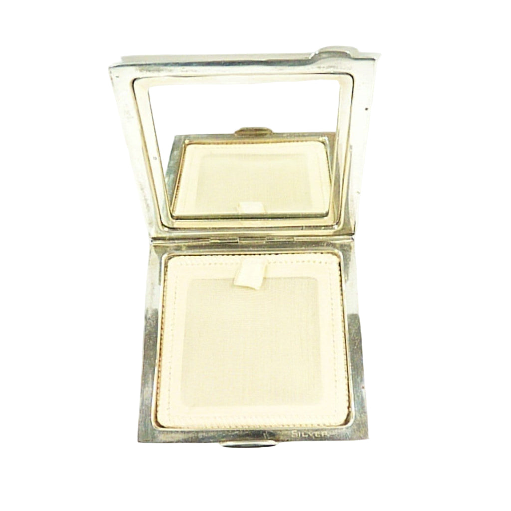 Solid Silver Loose Powder Compact