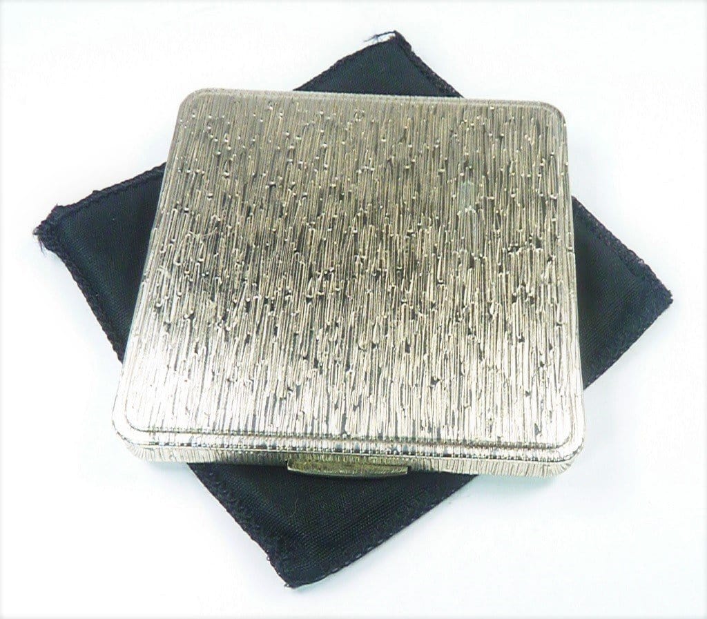 Solid Silver Loose Foundation Powder Compact