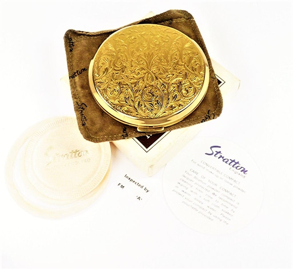 Stratton Compact Case With Gold Plated Finish
