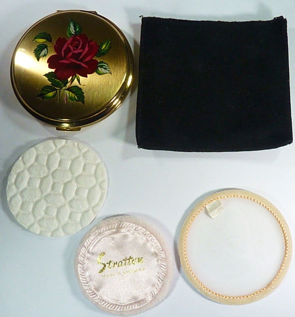Stratton Powder Mirror Compact With Original Accessories