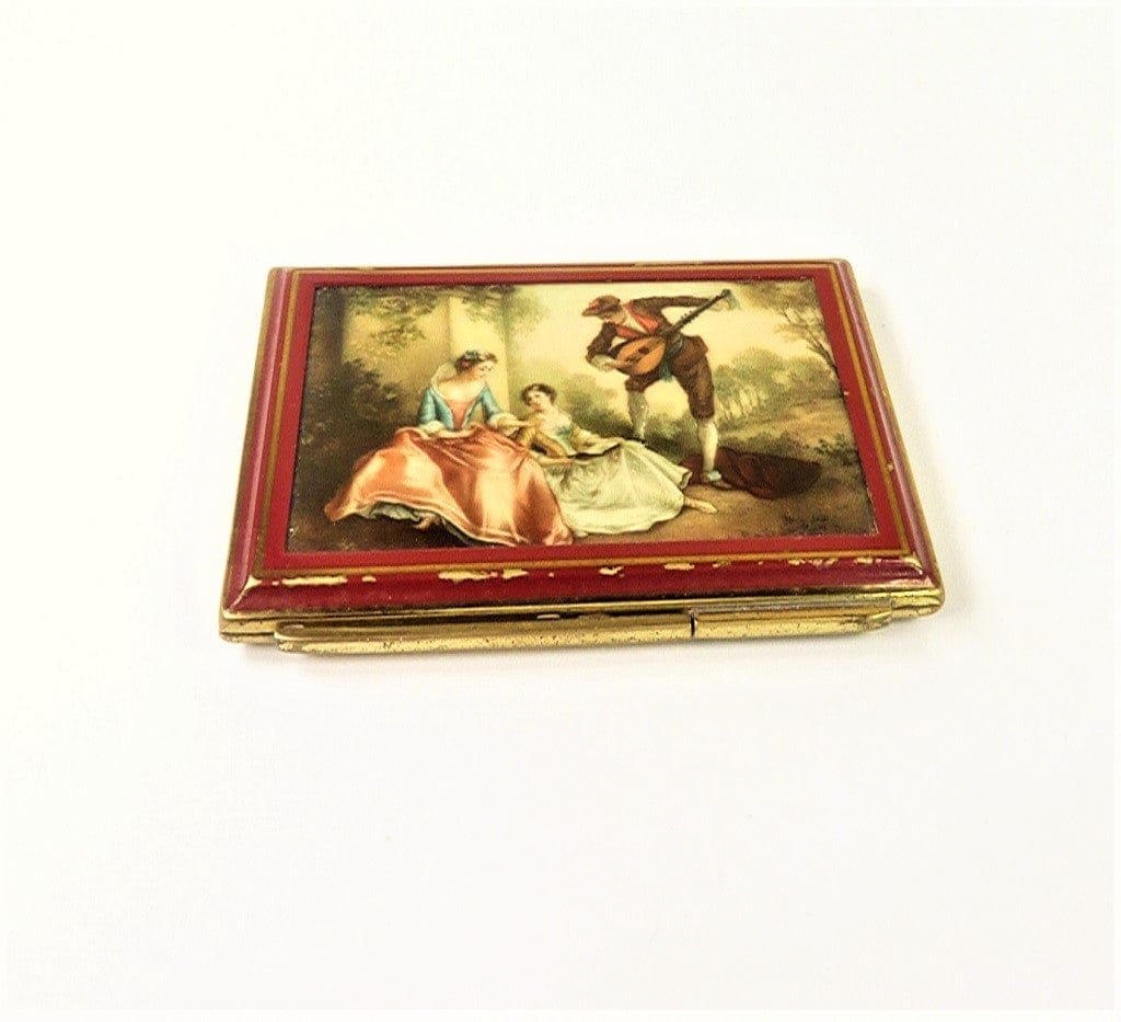The Music Lesson Vintage Powder Compact