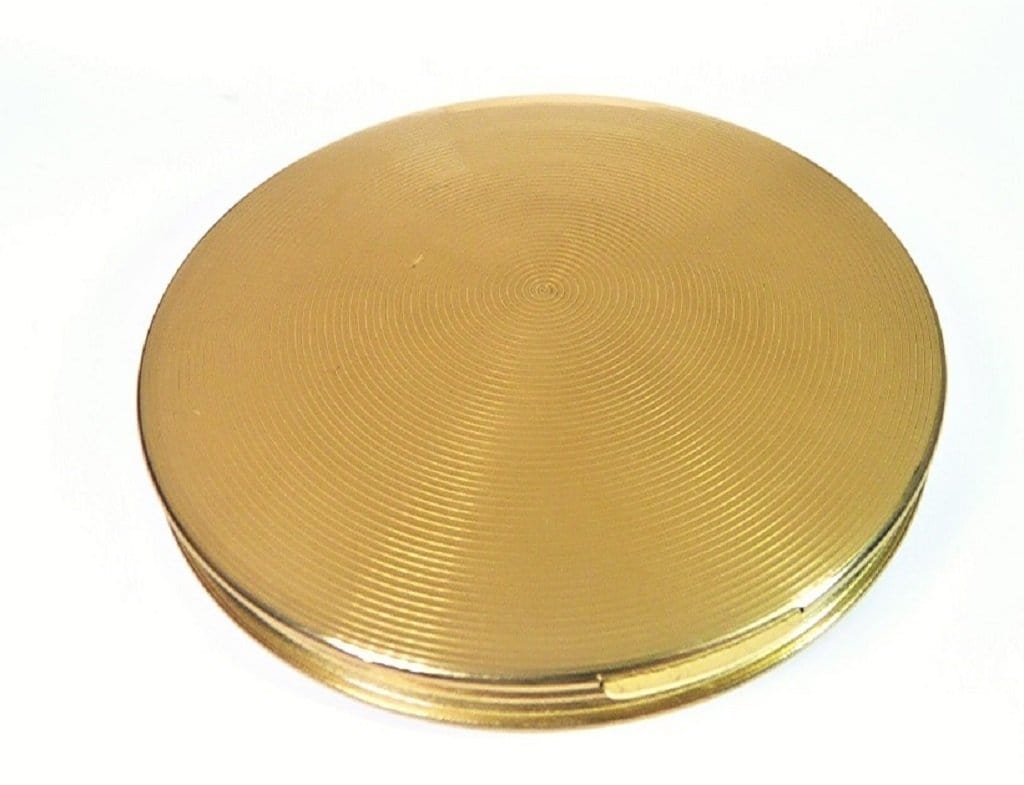 Unused Golden Spiral Compact Mirror