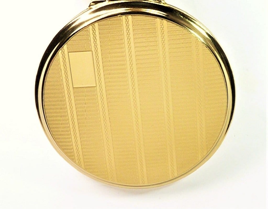 Unused Lacquered Brass 1950s Powder Compact