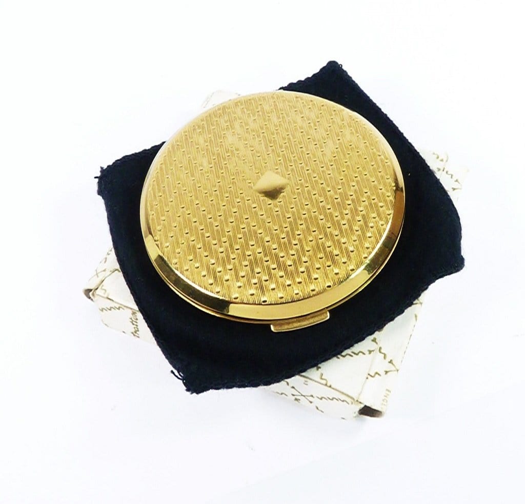 Unused Gold Plated Stratton Compact Mirror