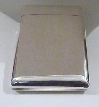 Victorian silver cigarette case