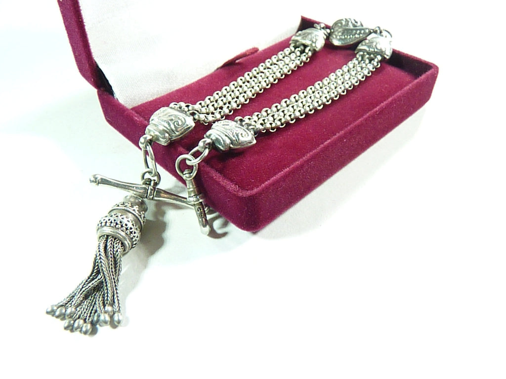 Victorian silver Albertina chain hallmarked