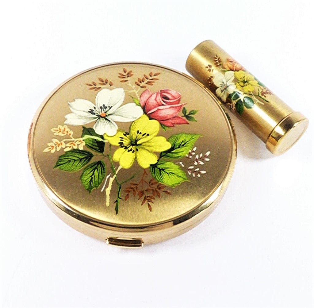 Vintage Compact With Matching Lipstick