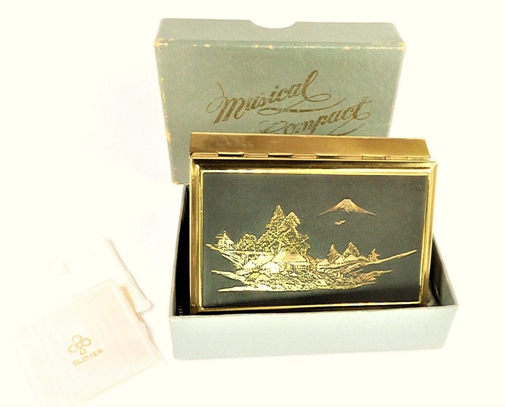 Mount Fuji Japanese Clover Brand Music Box