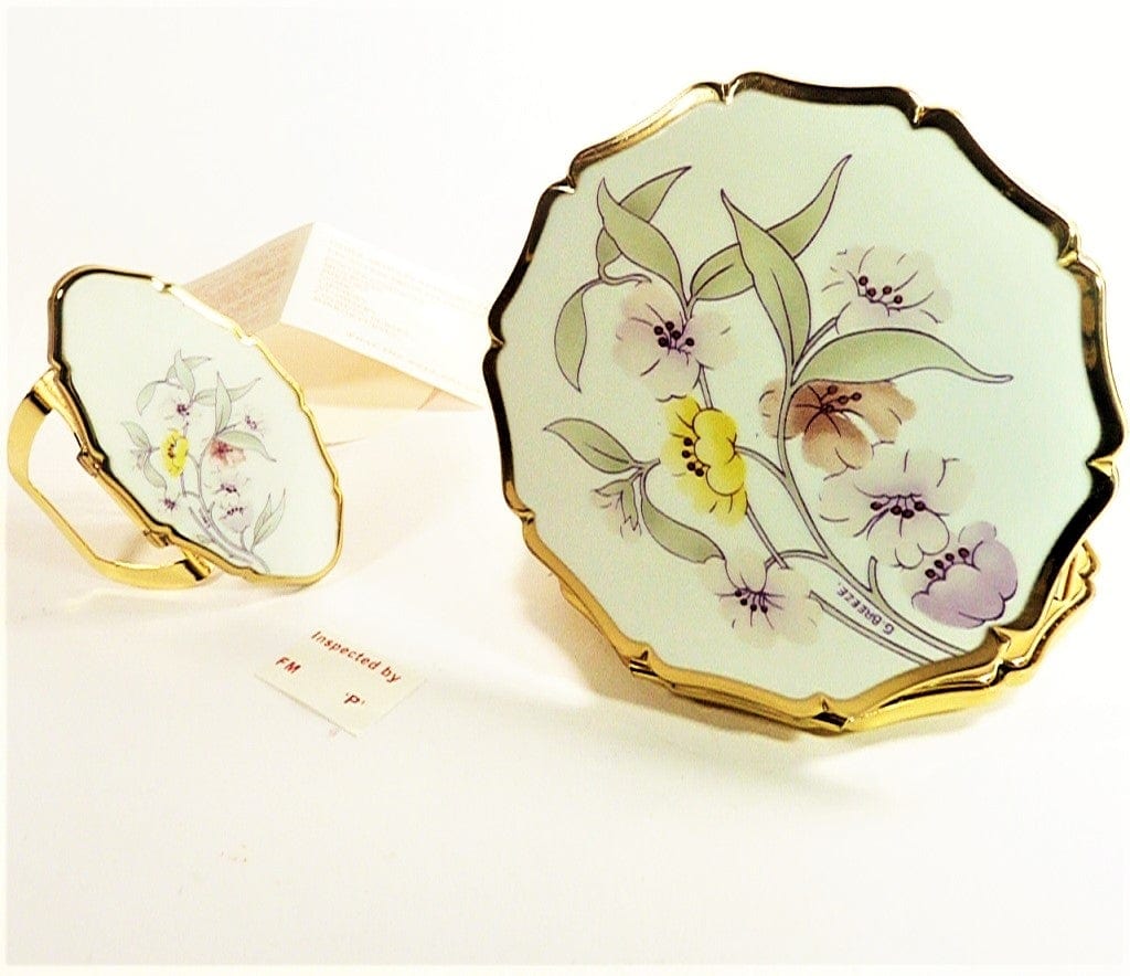 Vintage Floral Print Flip-Up Lipstick Case Mirror – The Mustard Dandelion