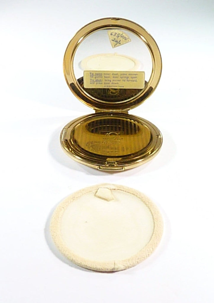 Vintage Compact Case With Mirror