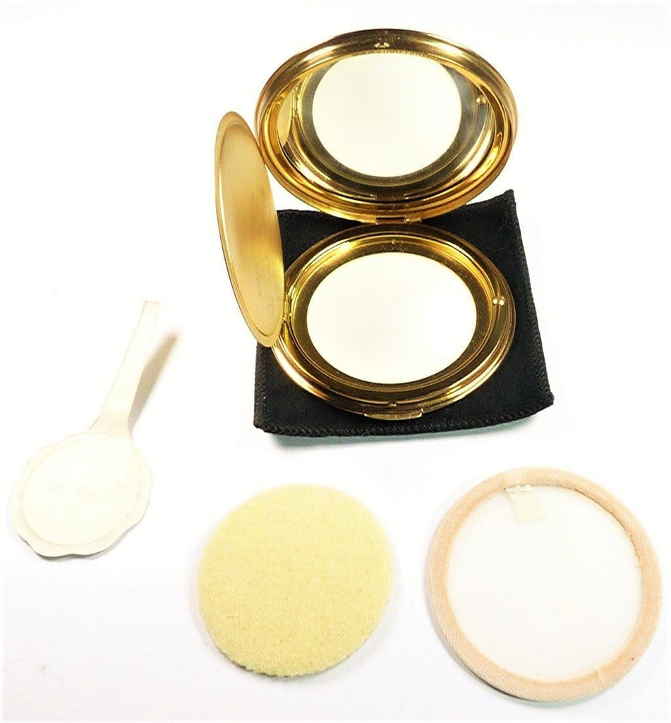 Vintage Compact Mirror For Loose Foundation 