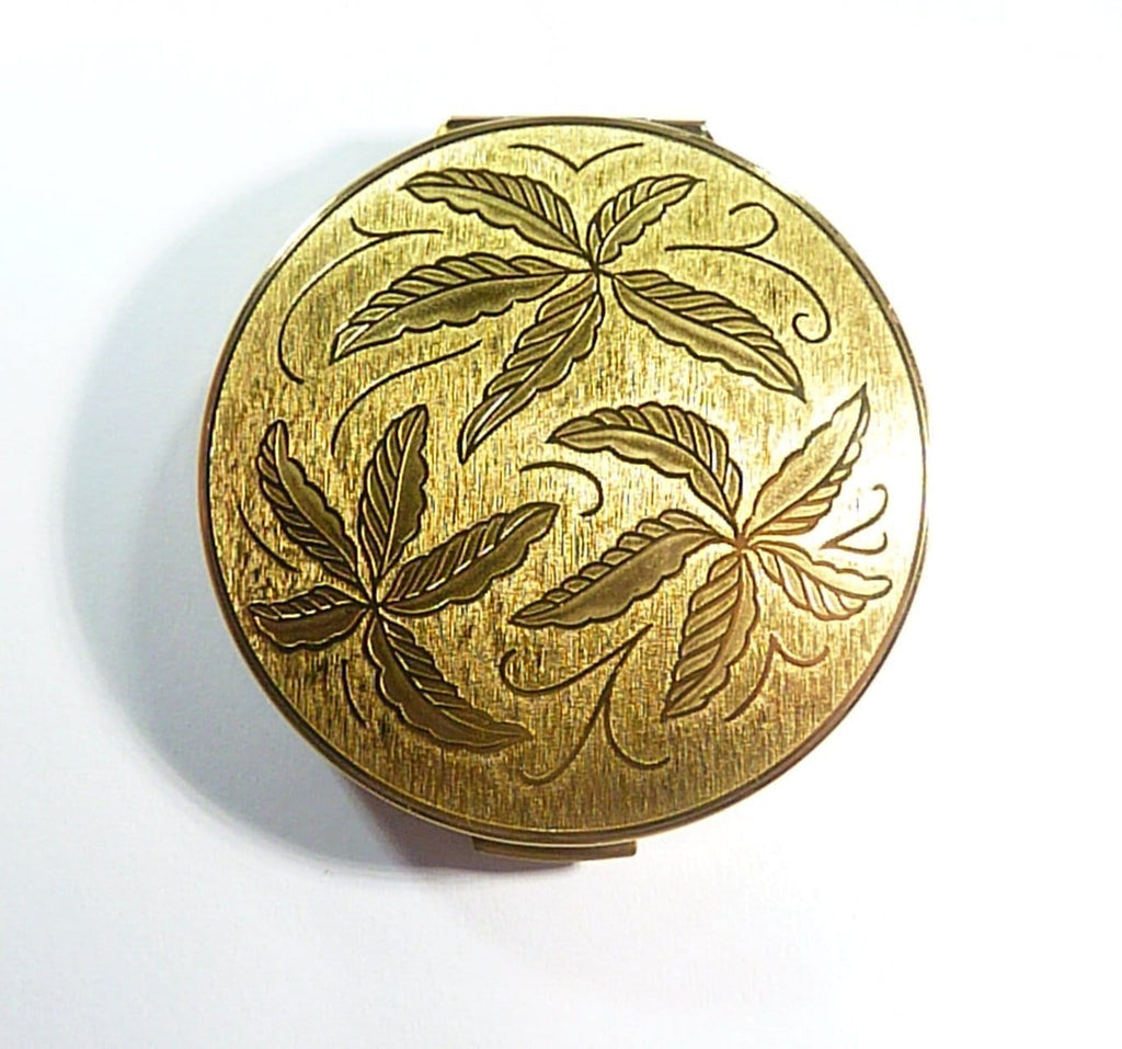 Vintage Golden Stratton Compact For Loose Face Powder