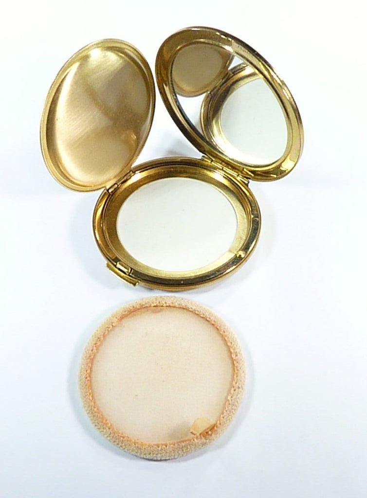 Vintage Loose Powder Compact With Clean SIFTER Gauze