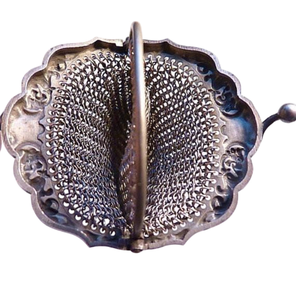 Antique silver purse