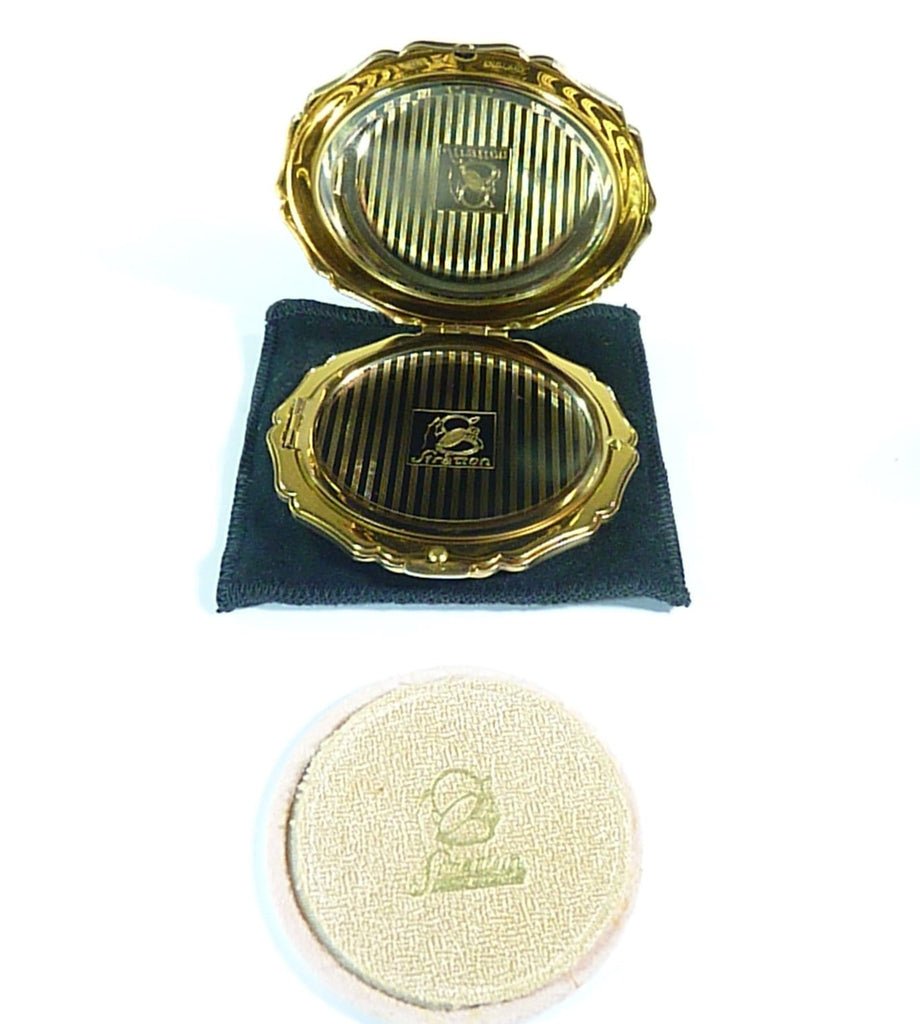 boxed complete Stratton compact vintage