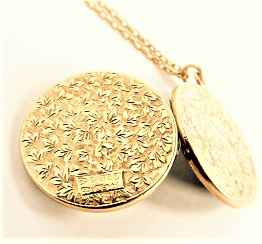 Gold Keepsake Locket Necklace
